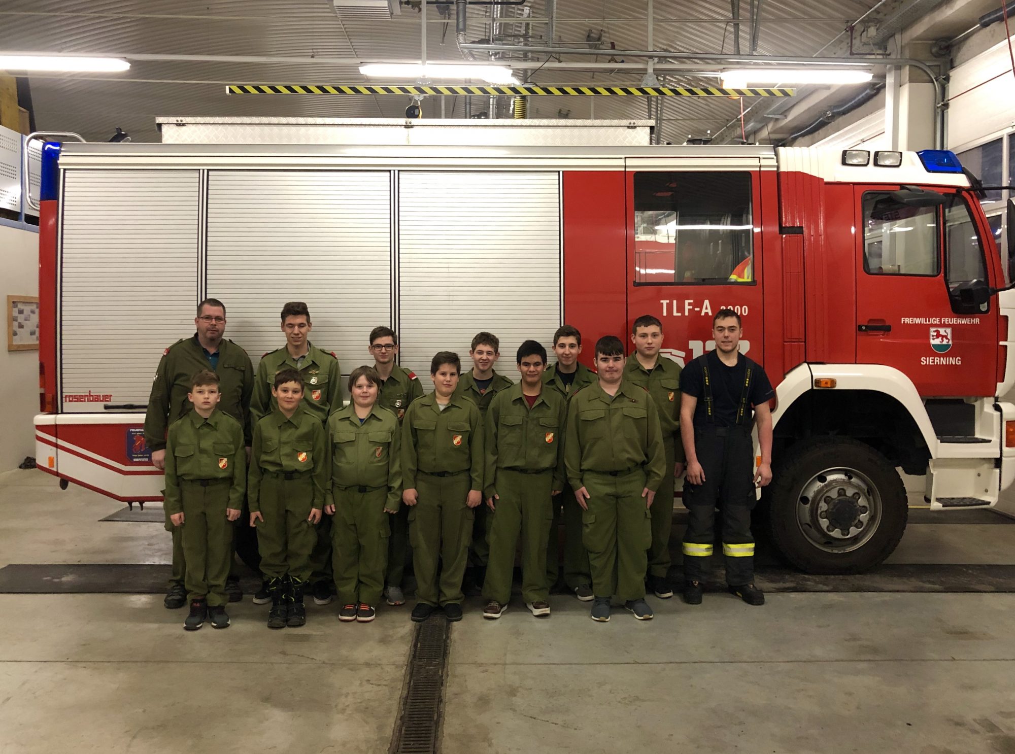 Jugendgruppe der Freiwilligen Feuerwehr Sierning im Jahr 2019